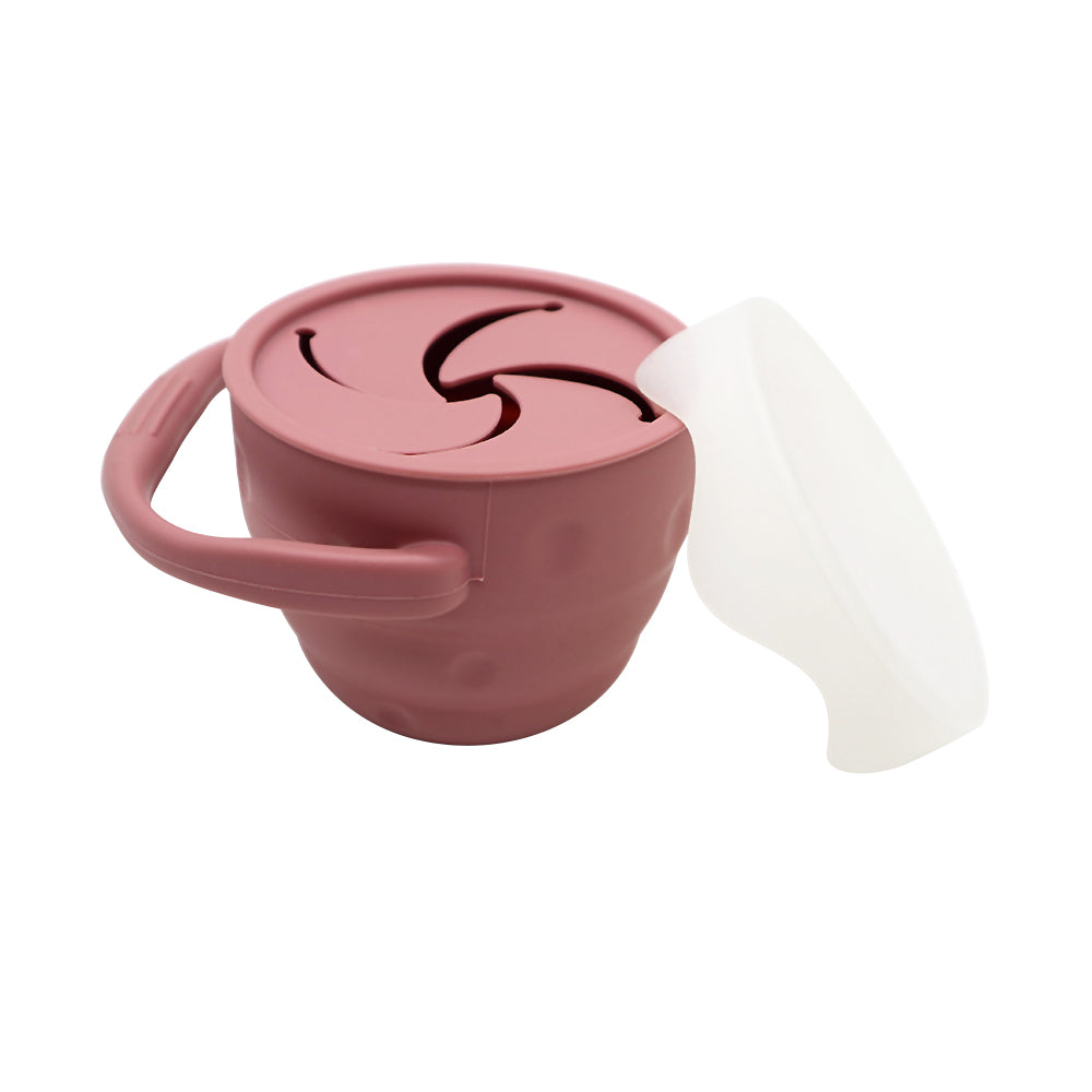 Silicone Collapsible Snack Cup - Poppy + Clover