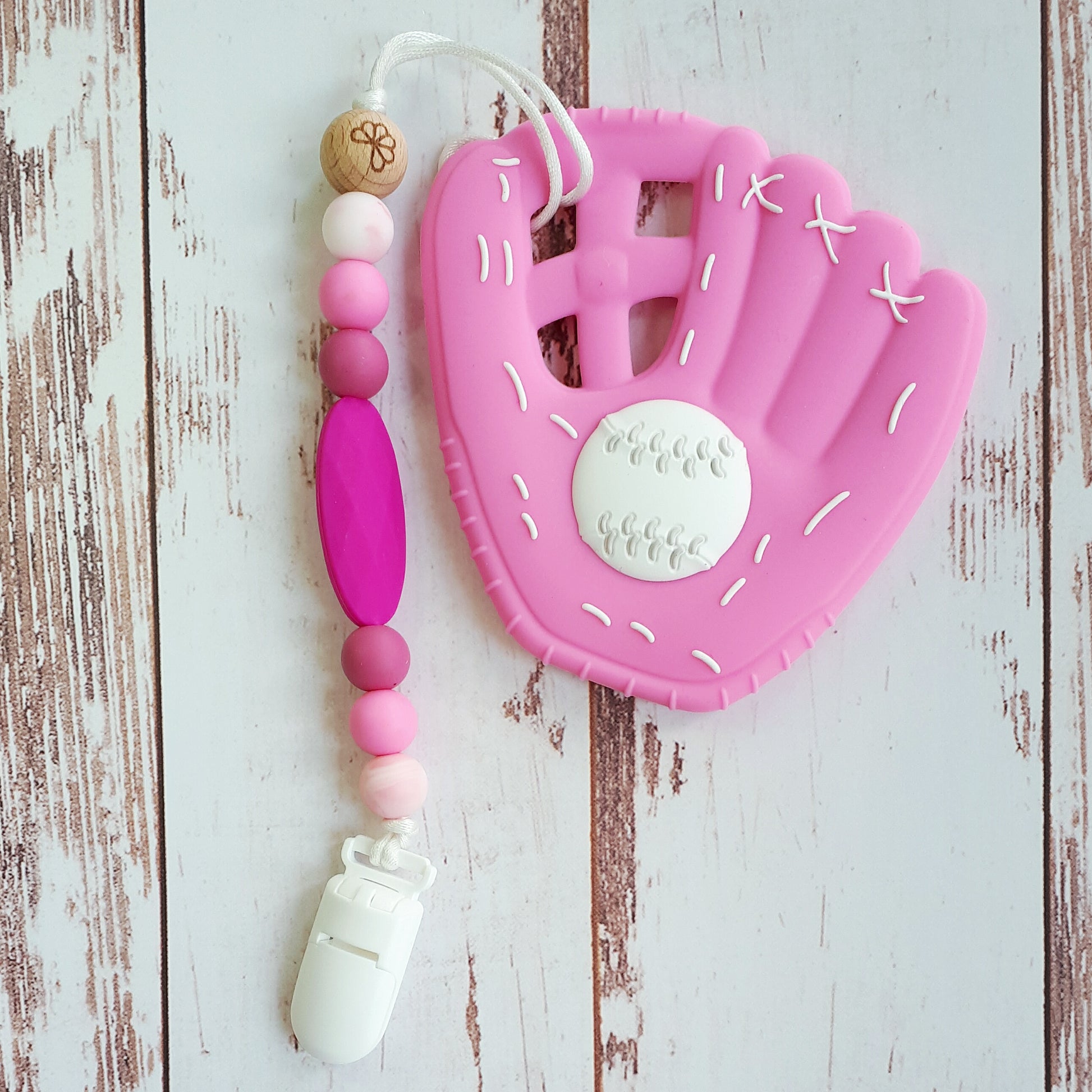 Pink Baseball Glove - Poppy + Clover